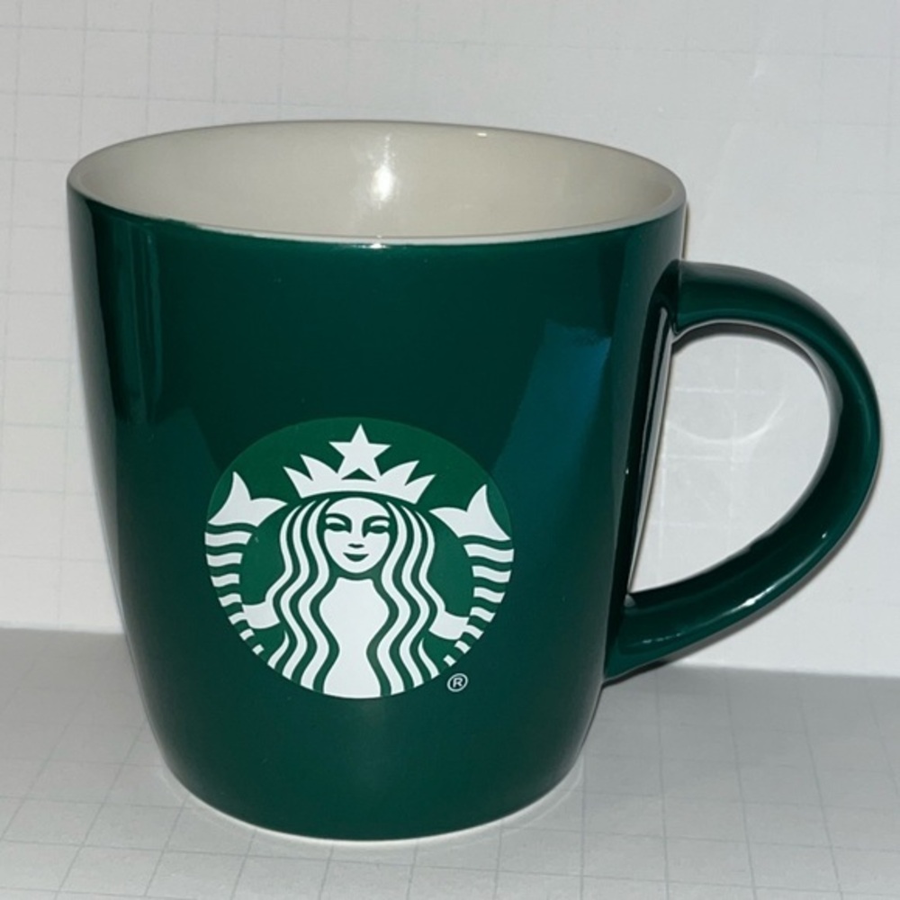 Starbucks 2020- Mermaid logo - Green Ceramic Coffee Tea Mug Cup 12oz  Seattle
